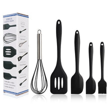 Load image into Gallery viewer, 12PCS Silicone Kitchen Tools Cooking Sets Turner Soup Spoon Spatula Brush Non-stick Shovel with Wooden Handle Cooking Tools