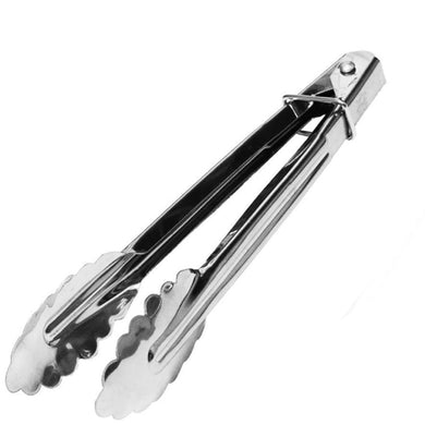 1pc Stainless Steel Salad Tongs BBQ Kitchen Cooking Food Serving Utensil tong