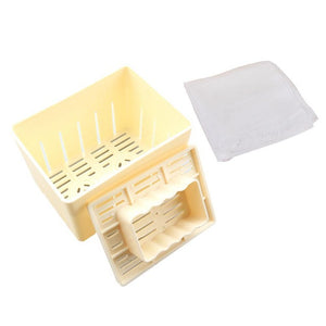 NEW Plastic Tofu Press Mould Homemade Tofu Mold Soybean Curd Tofu Making Mold with Cheese Cloth Kitchen Cooking Tool