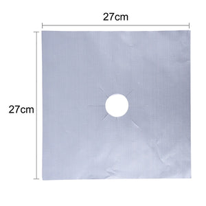 4Pcs/set Black Reusable Foil Gas Hob Range Stovetop Burner Protector Liner Cover For Cleaning Kitchen Cooking Tools Set