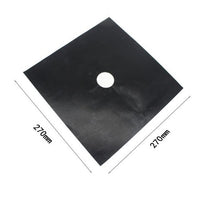 Load image into Gallery viewer, 4Pcs/set Black Reusable Foil Gas Hob Range Stovetop Burner Protector Liner Cover For Cleaning Kitchen Cooking Tools Set