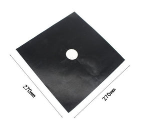 4Pcs/set Black Reusable Foil Gas Hob Range Stovetop Burner Protector Liner Cover For Cleaning Kitchen Cooking Tools Set